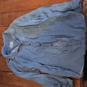 Button up blue jacket